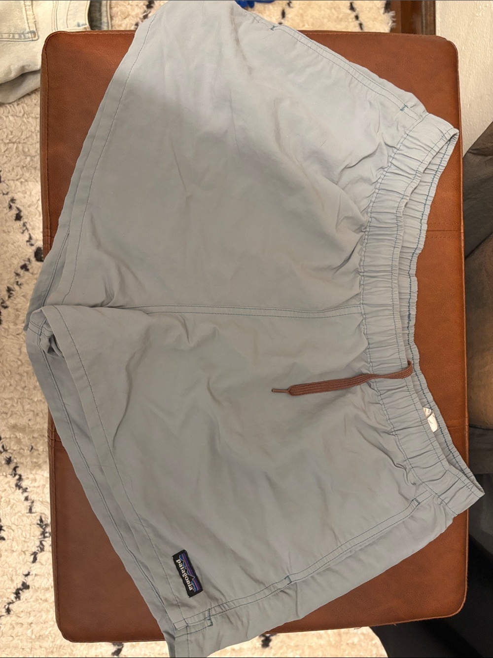 Patagonia Women’s Pale Blue Athletic Drawstring Shorts